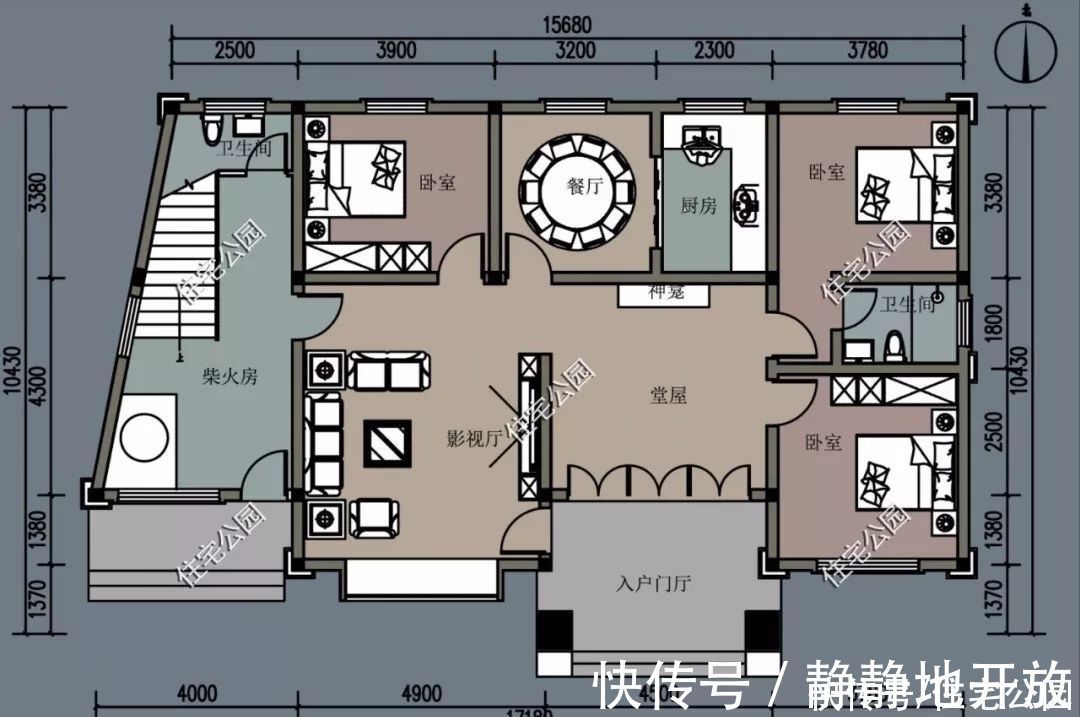 实用|10套柴火灶户型推荐,实用性不输城里小区房,尤其是第6套太美了