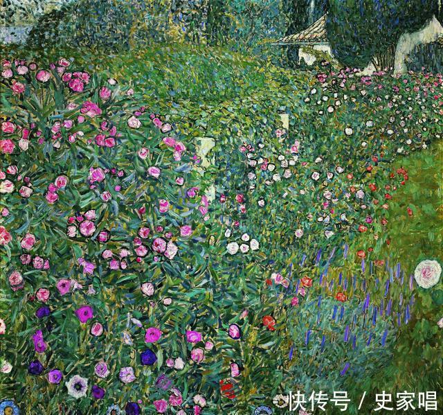 意大利花园&克里姆特的艺术人生:他的绘画强调浓重神圣的金黄色及强烈的感情