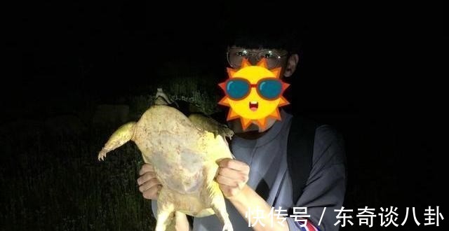 钓鱼|广东男子遇上“罕见”河鳖，僵持半小时没能上岸，网友：放手吧