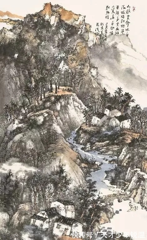 水墨#融会贯通|薛从伦水墨山水画