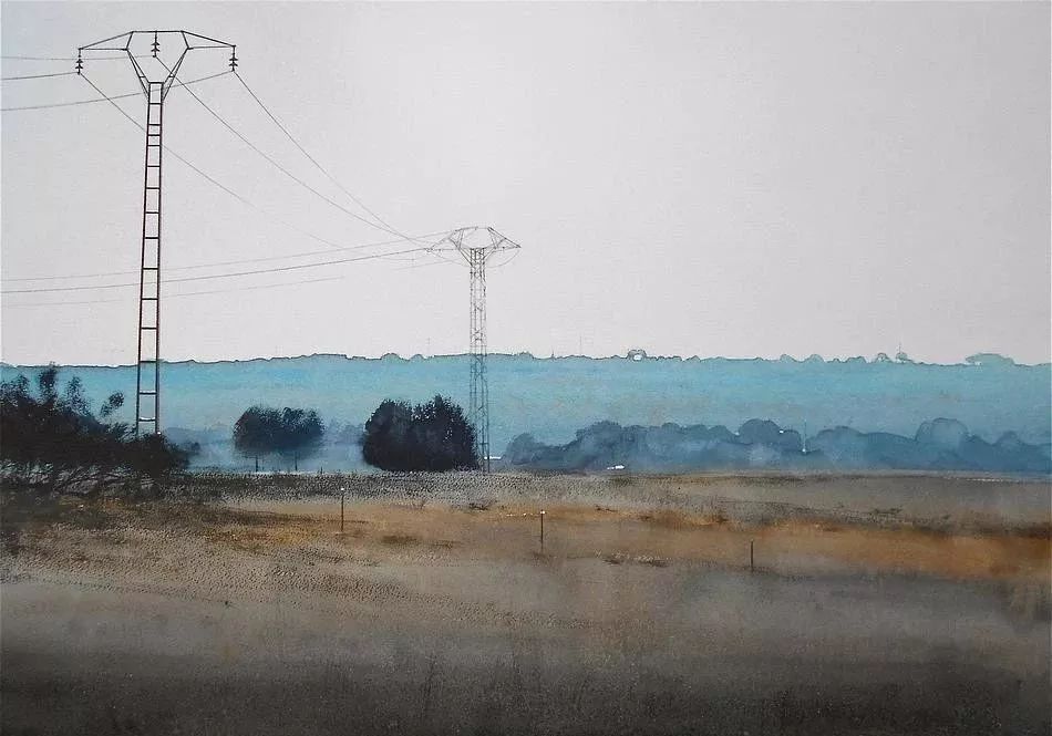 美术学院#Charles Villeneuve 的超美的城市风情水彩！