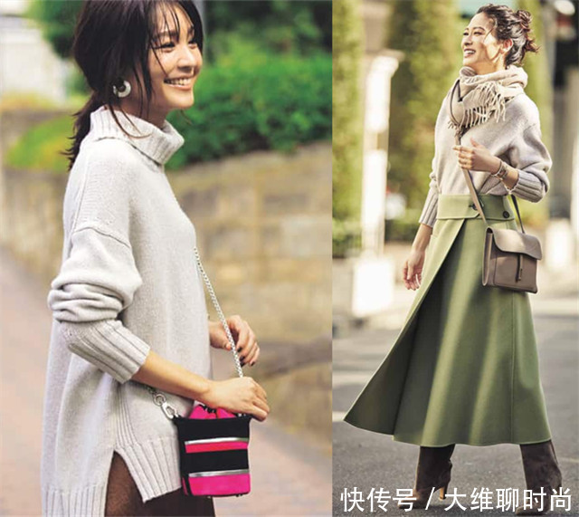 女人|40岁女人穿毛衣,不要被紧身毁身材,试着穿宽松才显高级与优雅