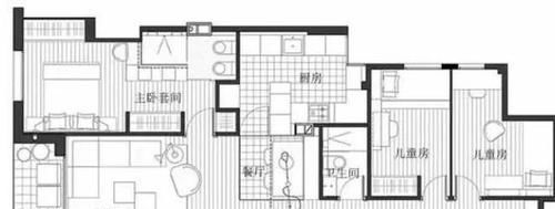 巧用|80㎡户型,巧用地柜,居然造出完美的2室2卫