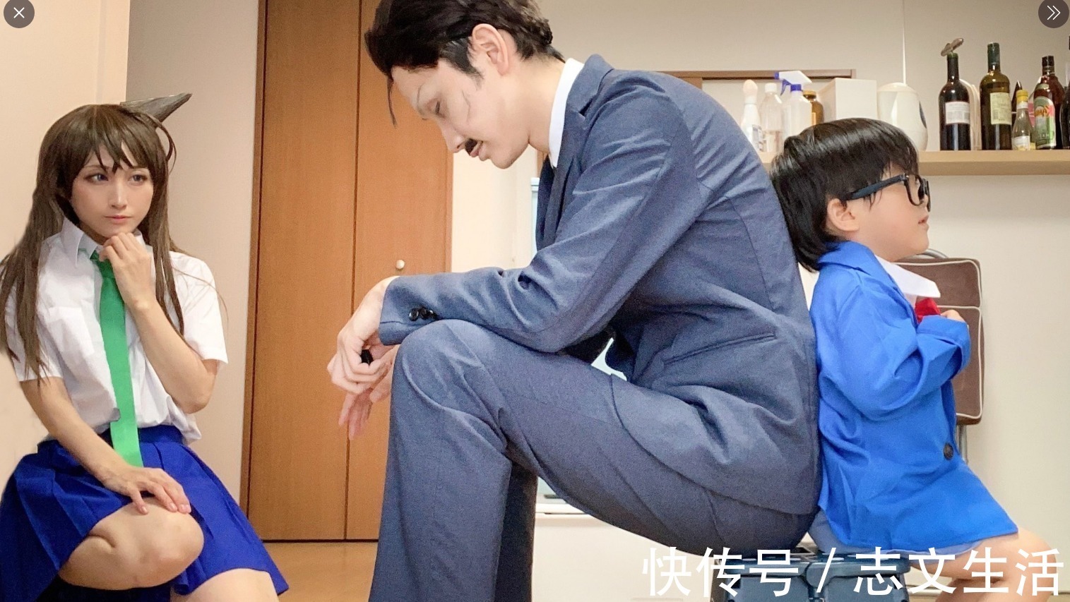 面对镜头|夫妇变闺蜜?一家三口玩cosplay,结果爸爸成了女装大佬