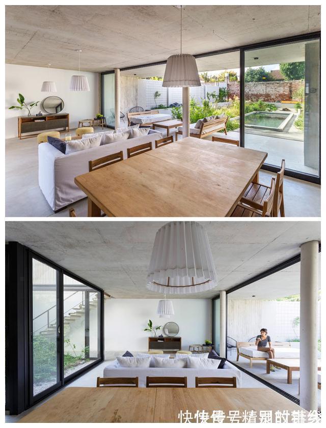 圣伊西德罗|钢筋混凝土别墅装修,三个花园设计太聪明了,环绕型四通八达!