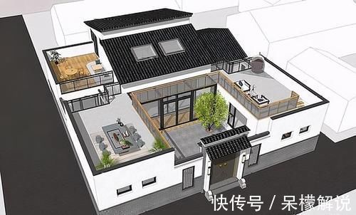别墅|为了父母，他拆掉老宅，建造236㎡别墅，屋顶露台太美了