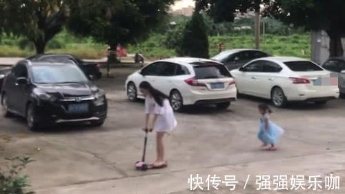 滑板车|“皮得很小姨”抢娃滑板车火了,网友:娃好可爱,好想抱抱她小姨
