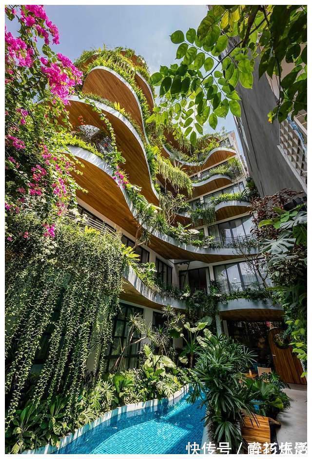 泳池|未来城市的套房住宅，每一户都带有花园，推开门就是自家院子