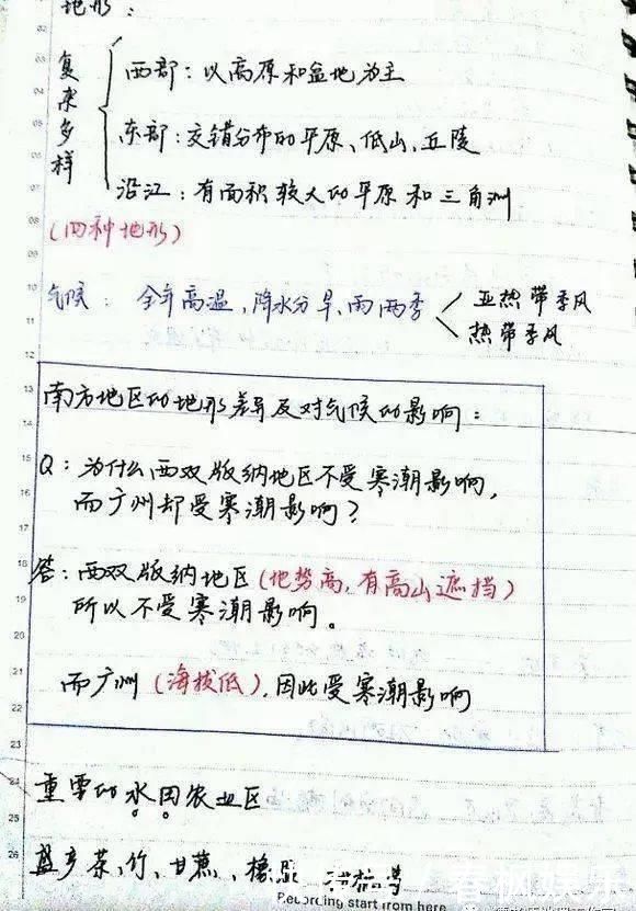 【学霸笔记】高三学霸教你如何记笔记！附超有用的地理笔记，满满全是干货！