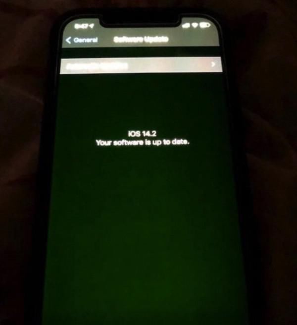苹果|苹果确认iPhone 12存在绿屏问题 未来通过更新修复