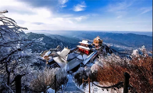 老君山|美炸了! 仿若天上宫阙, 雪后老君山雾凇云海, 琼楼玉宇美成仙境