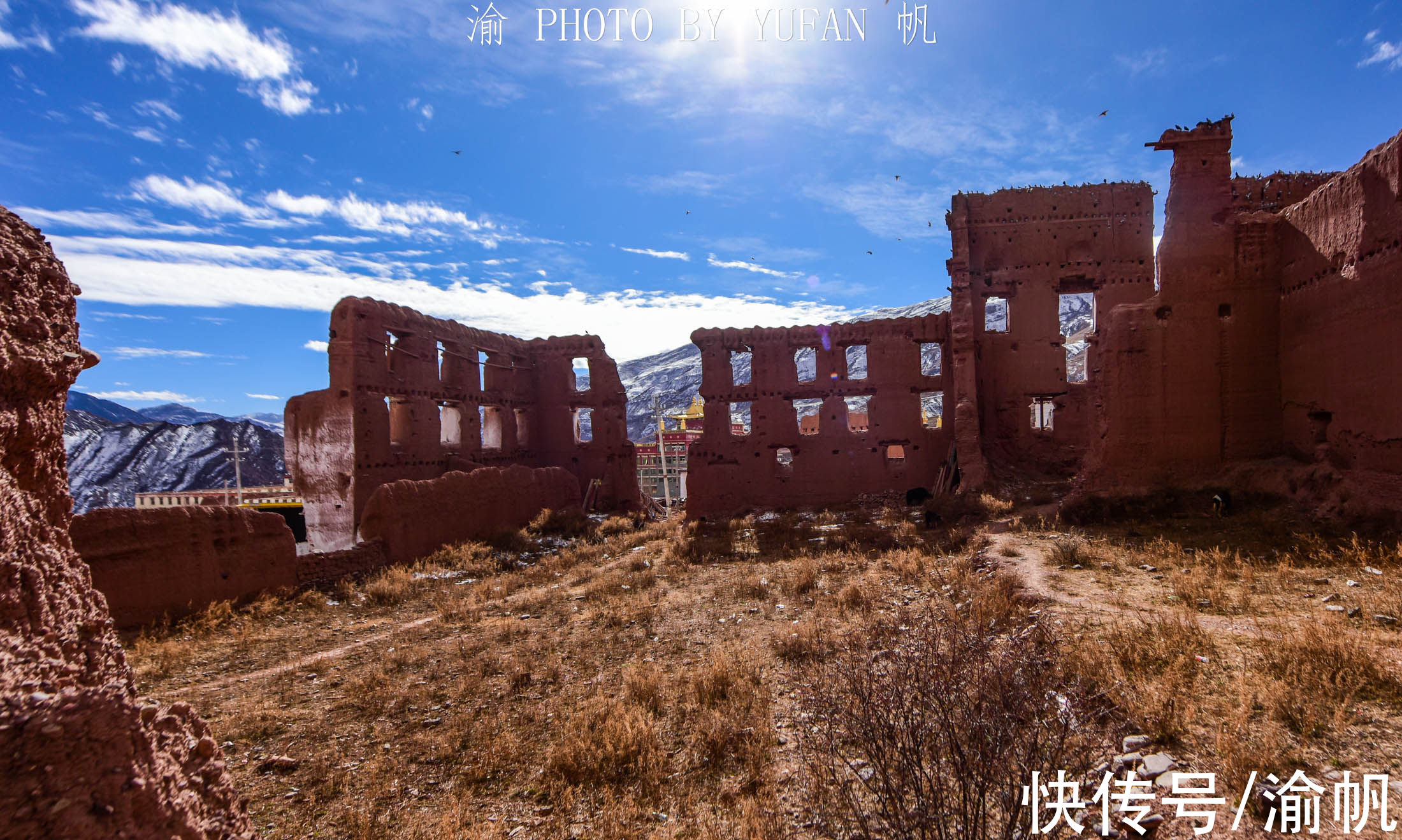 寺院|西藏也有千年古镇，一边是古老废墟，一边是繁荣新城，值得一游