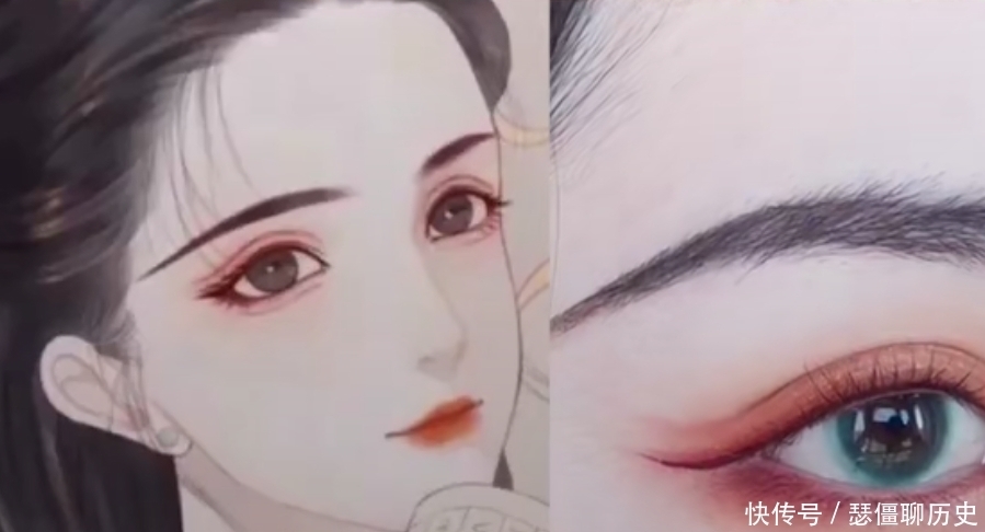 00后的“古风眼妆”,图一温柔,图二日常,看到最后:收徒吗?