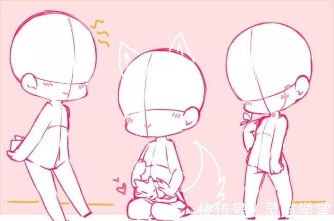 装饰品!怎么画出可爱的Q版人物?教你画Q版人物造型的画法诀窍!
