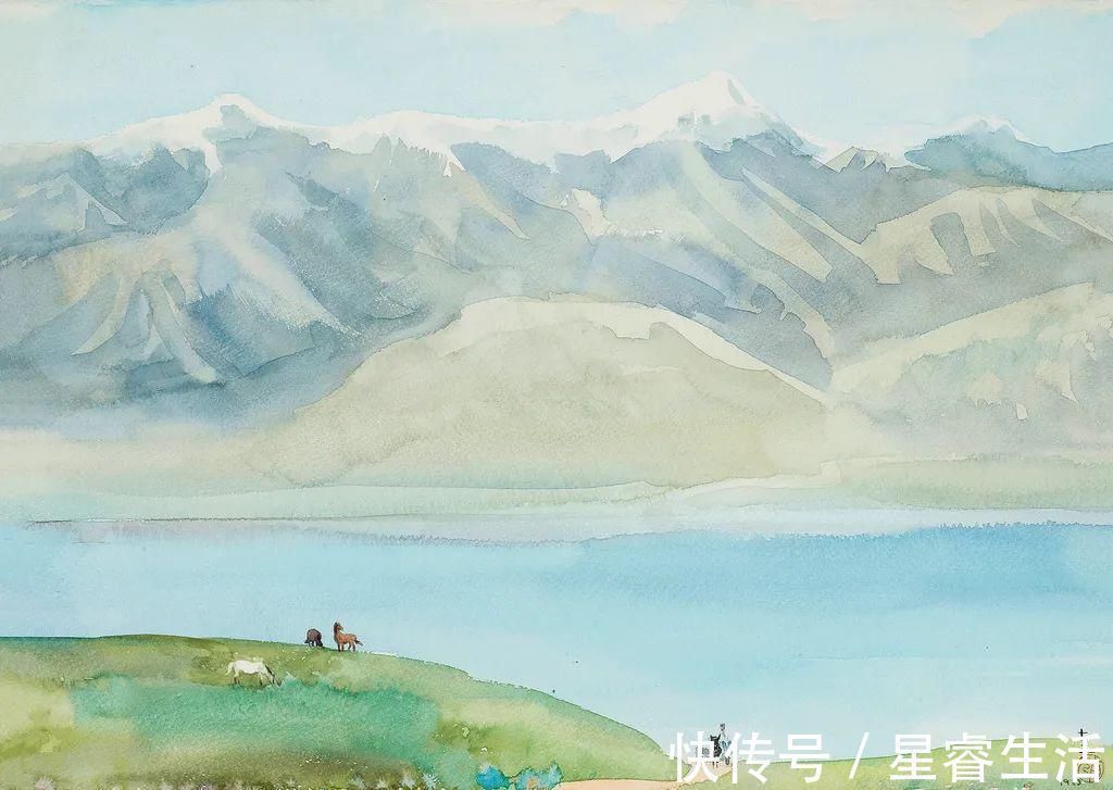 水彩&他被徐悲鸿称为“中国艺术界卓绝天才”,融入水墨意境的水彩,太美好了!