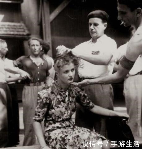 妃子|珍贵老照片女汉奸惨被强行剃头,图4妃子长得好漂亮