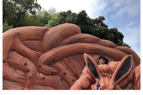 蛤蟆|火影主题公园有多real?九尾的眼神完美还原,蛤蟆深作冲破次元壁