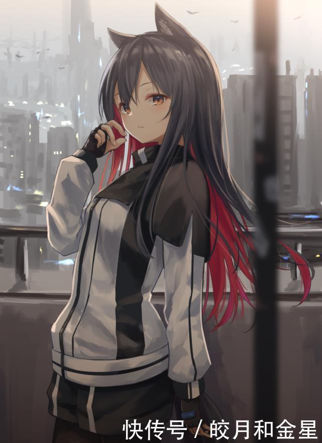 那颗星|二次元美图,明日方舟天上最亮的那颗星是蓝色的!