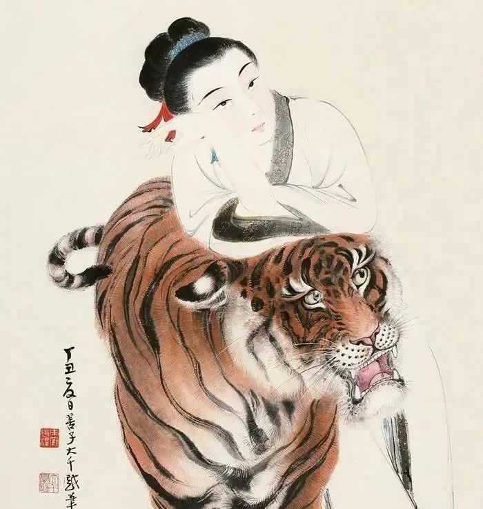 虎图#齐白石把虎画成“病猫”,为什么卖出2800万高价?