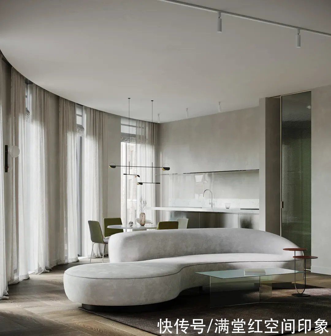 落地窗|时尚极简主义空间，散发着不同寻常的年轻活力