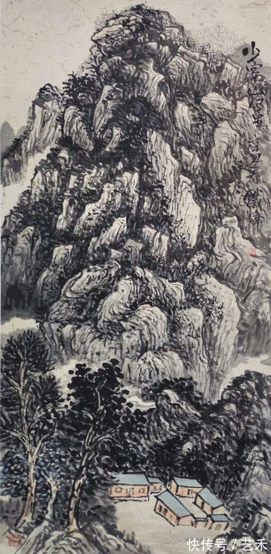 河南省#“道法嵩山”知名画家薛铁锋作品赏析