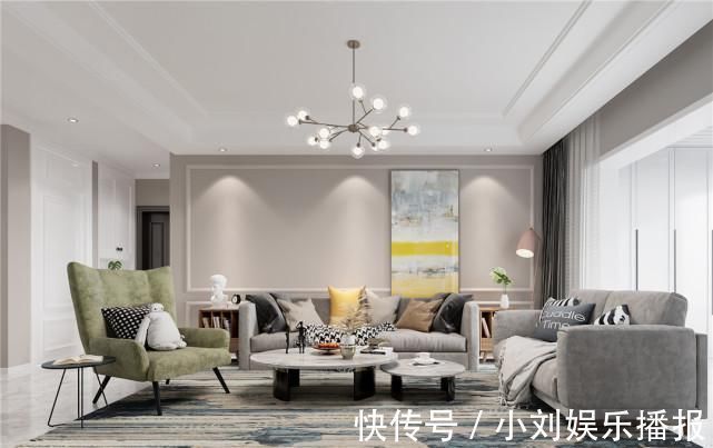 客厅|168平简欧风四室两厅一厨两卫,用丰富的结构把空间填满