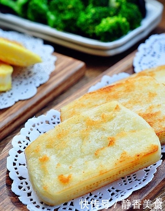 不喝油的煎馒头片,脆皮的香软的,早餐吃都清爽不腻