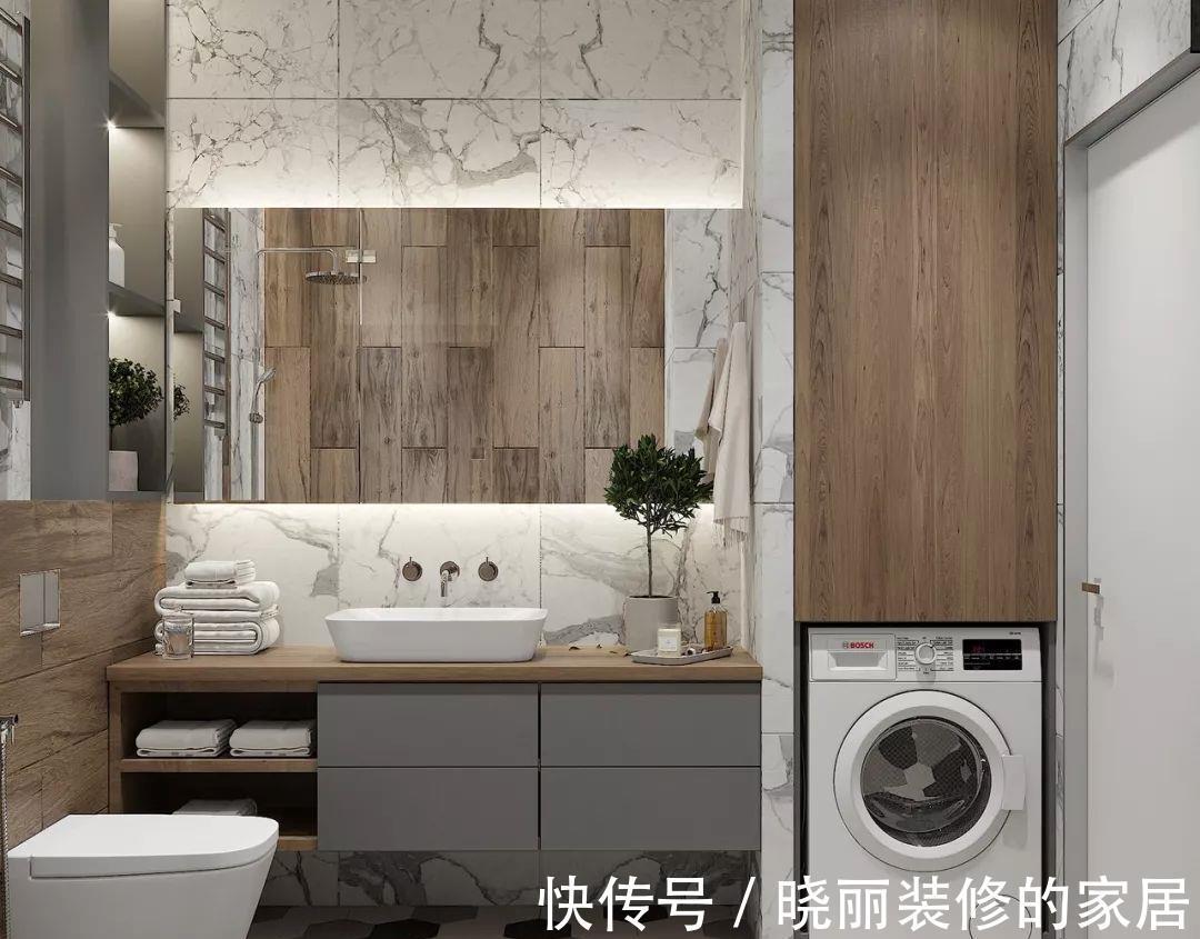 卫生间|5㎡的卫生间怎么放洗衣机？看完就知道了！