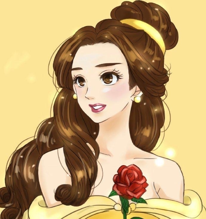 仙度瑞拉|卡通风格的迪士尼公主,乐佩公主甜美可爱,艾莎女王冷艳动人