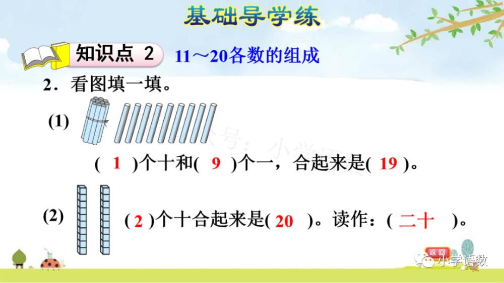 上册|人教版一年级数学上册第6单元《11～20各数的组成和读法》课件