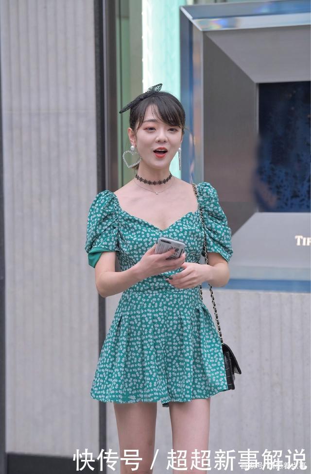 凉鞋|时尚穿搭花色包臀仙女裙搭配凉鞋