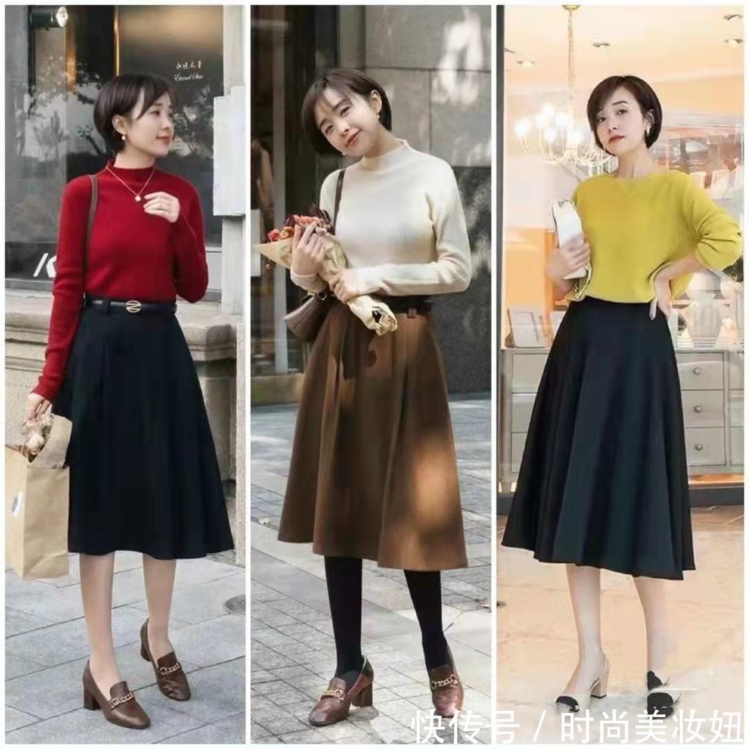 纯色|秋冬万能的毛衣搭配公式,简单易学,40岁轻松穿出优雅高级感