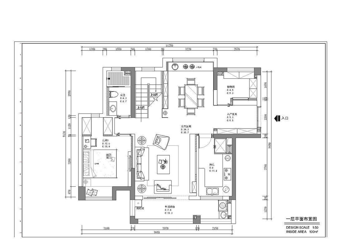 灰色|200平的简约风复式,用黑白的素雅和实木的温润,塑造最真实的家