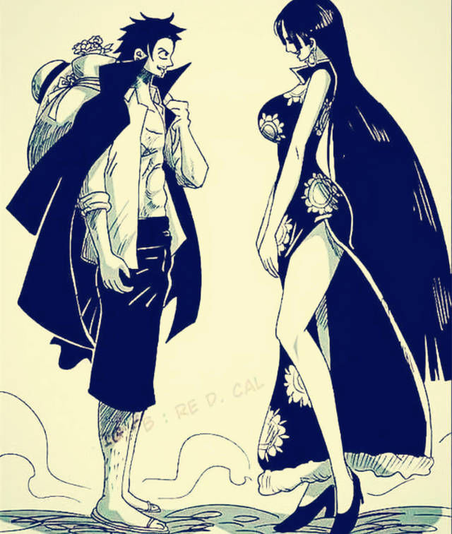 校园风|海贼王:路飞和女帝的同人漫画图,最后一张不忍直视