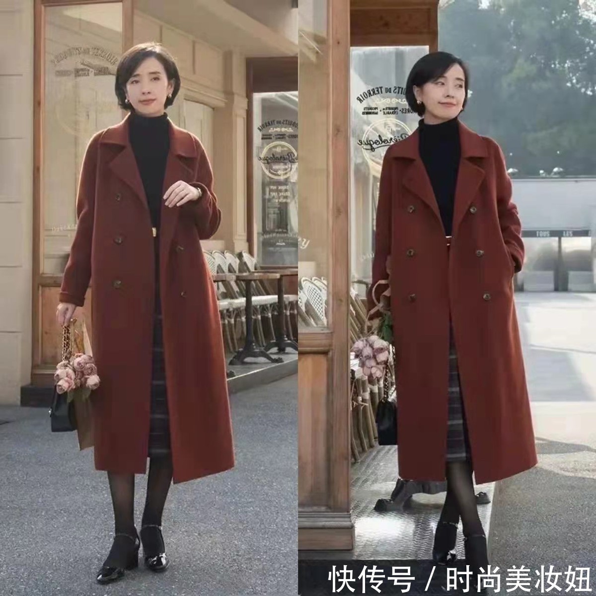 出镜率 女人到了中年,大衣能随便穿,懂得如何露脚踝,知性优雅