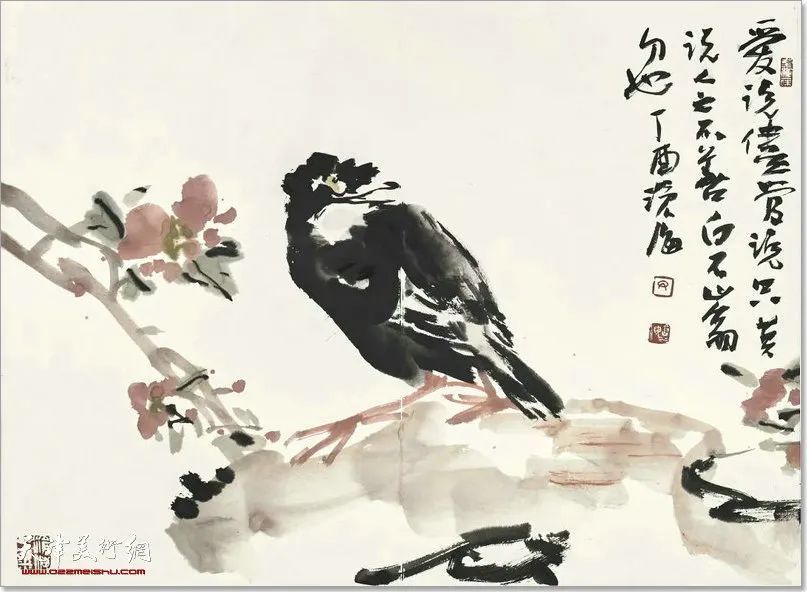 33cm|尹沧海教授八哥作品欣赏:融历代名家的绘画语言于一体