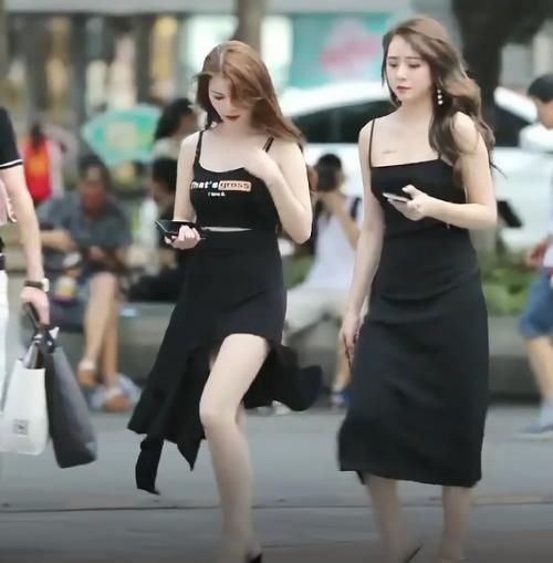 裙摆|街上有一款裙子特别火,叫“裙摆剪一刀”,至少显高10cm
