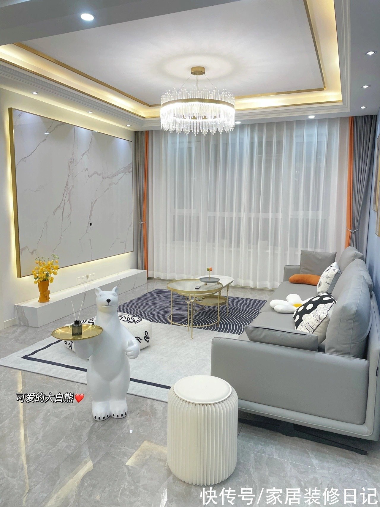 效果|全程自己设计,106平硬装才花7万,家具刚入场效果就已经远超20万