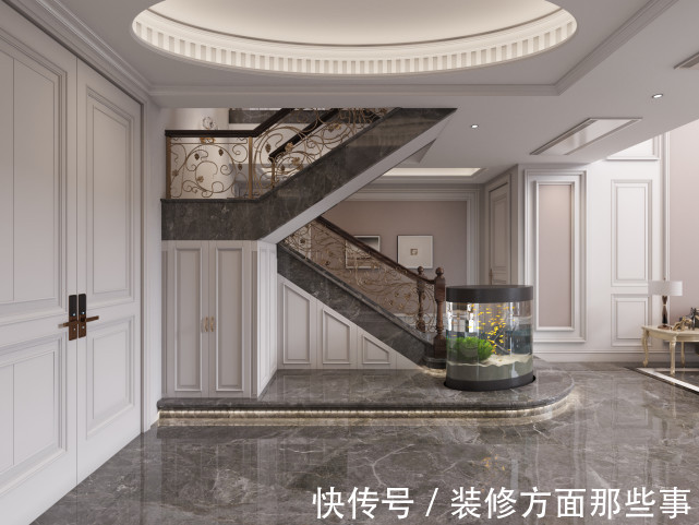 现代|491㎡现代美式,温馨粉色系客厅真是太美了