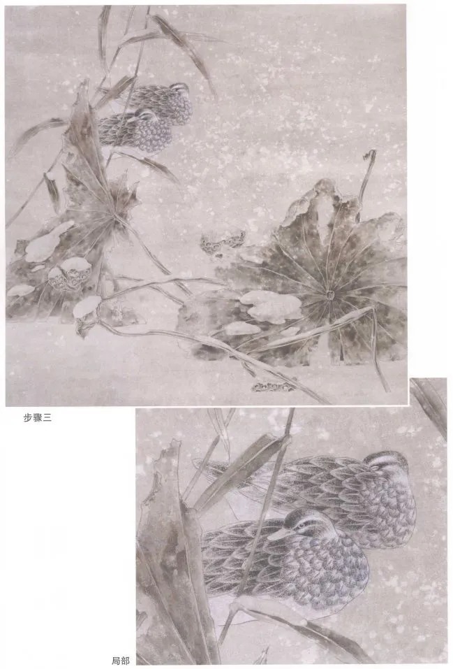 画法#《雪荷》画法步骤