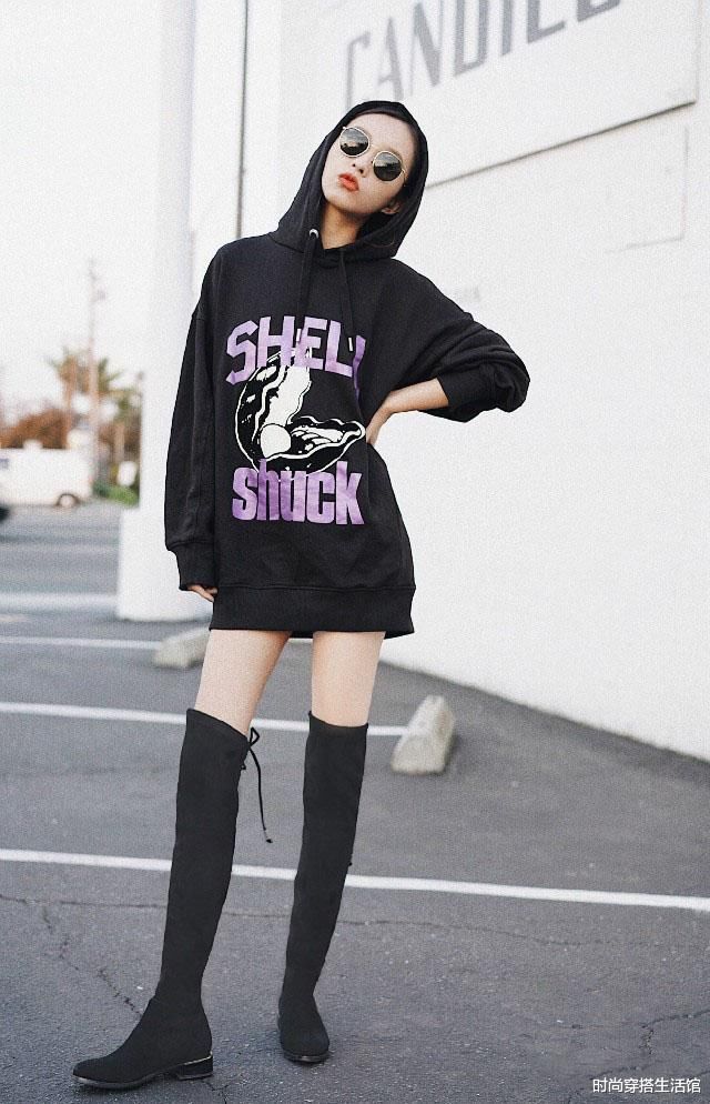 今日春分，穿卫衣不要配裤子！瞧00后这样穿，时髦又减龄