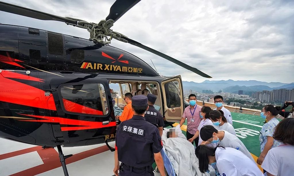 浙二医院|空中救援！丽水70岁患者顺利前往杭州救治~