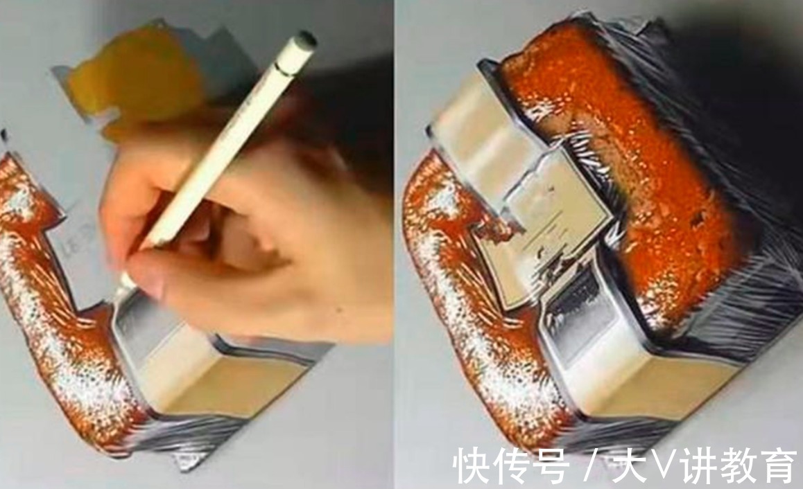 以假乱真&美术生作品“以假乱真”,老师看后都难以分辨,网友:高手在人间