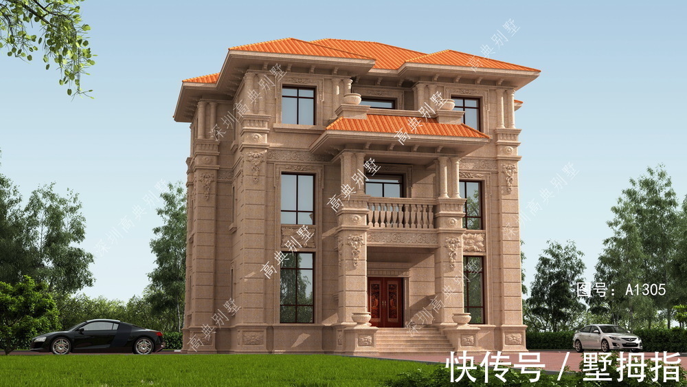 自建房|这款三层欧式自建房,满足现代人生活的需要,提高生活质量。