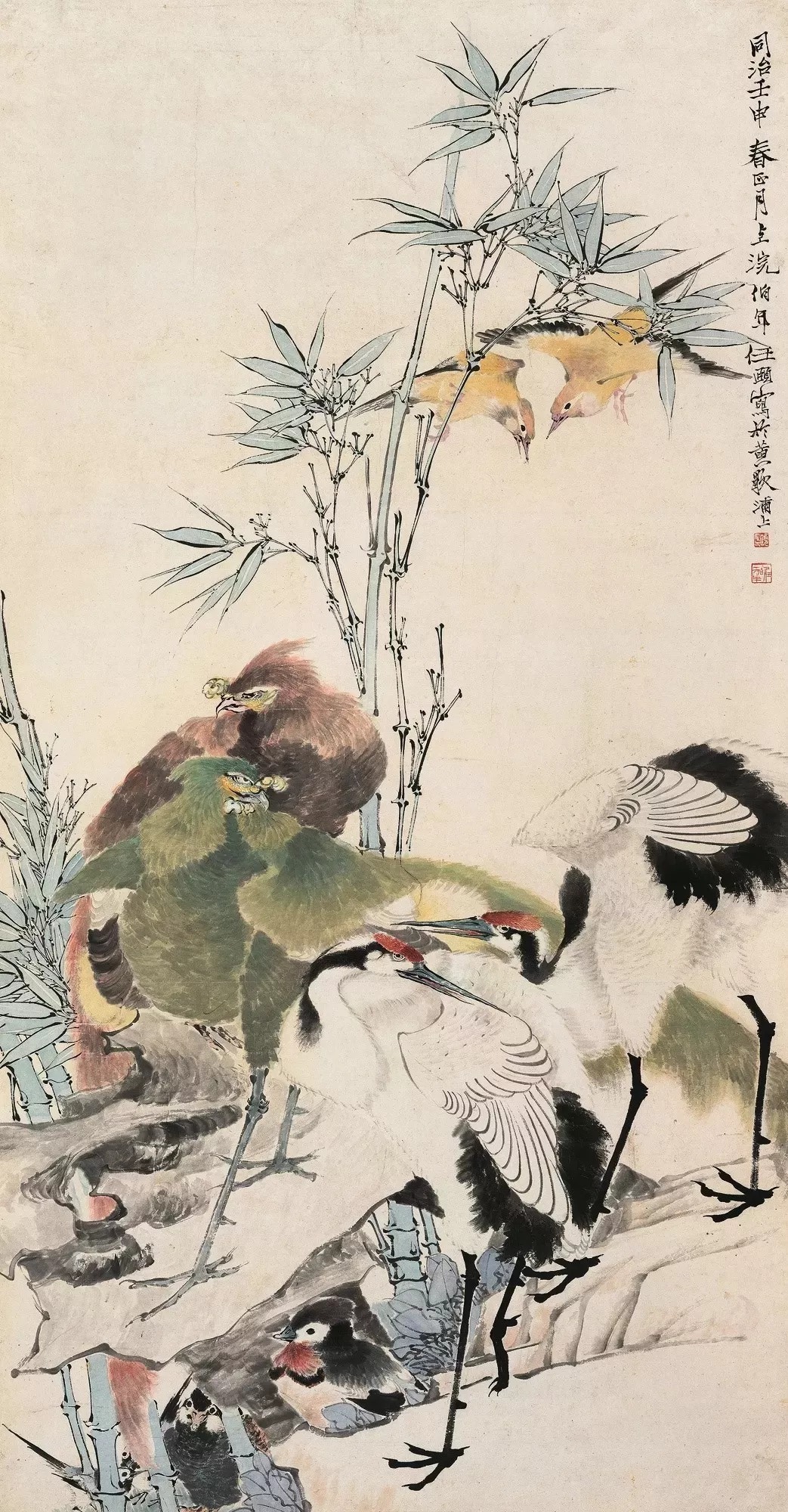 五伦图!任伯年《五伦图》鉴赏