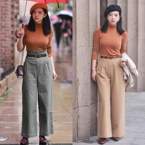 裤腿|穿阔腿裤，如何搭配上衣、鞋子？教你几招穿搭干货，三木亲身演绎