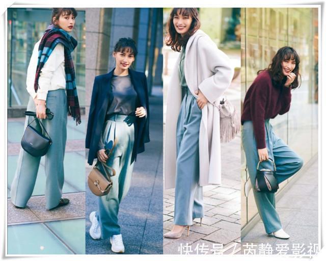 色系|日本女人钟爱的灰蓝色穿搭，不仅温柔大气，还很减龄