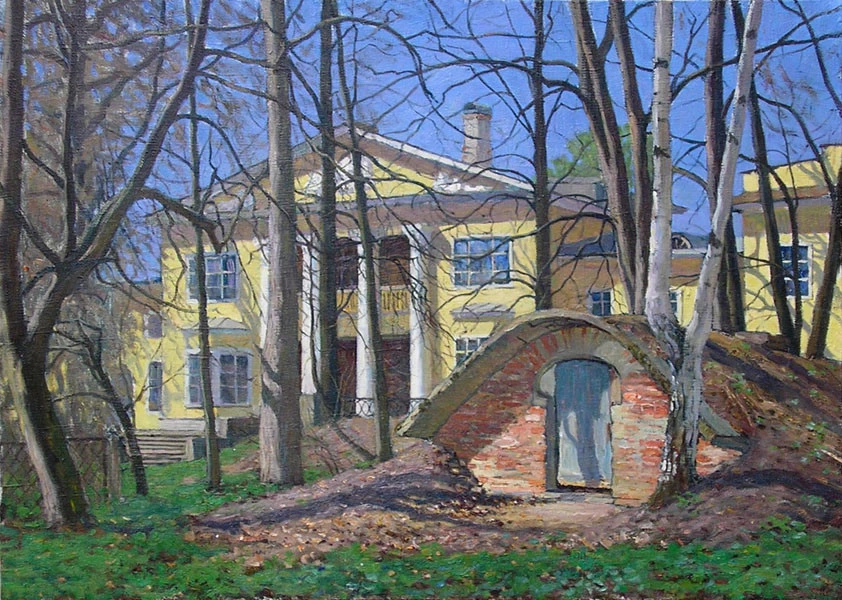 美术学院&俄罗斯艺术家谢尔盖恰布里金风景油画作品