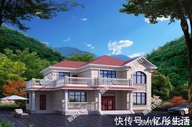 面砖|两栋外观很漂亮的二层别墅，第一栋内设堂屋，带柴火房！
