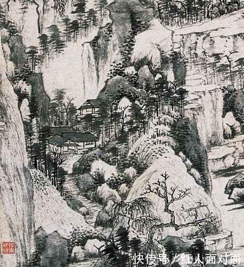 山水画|用山水画表达生命的意义,王鉴绘《秋林山色》